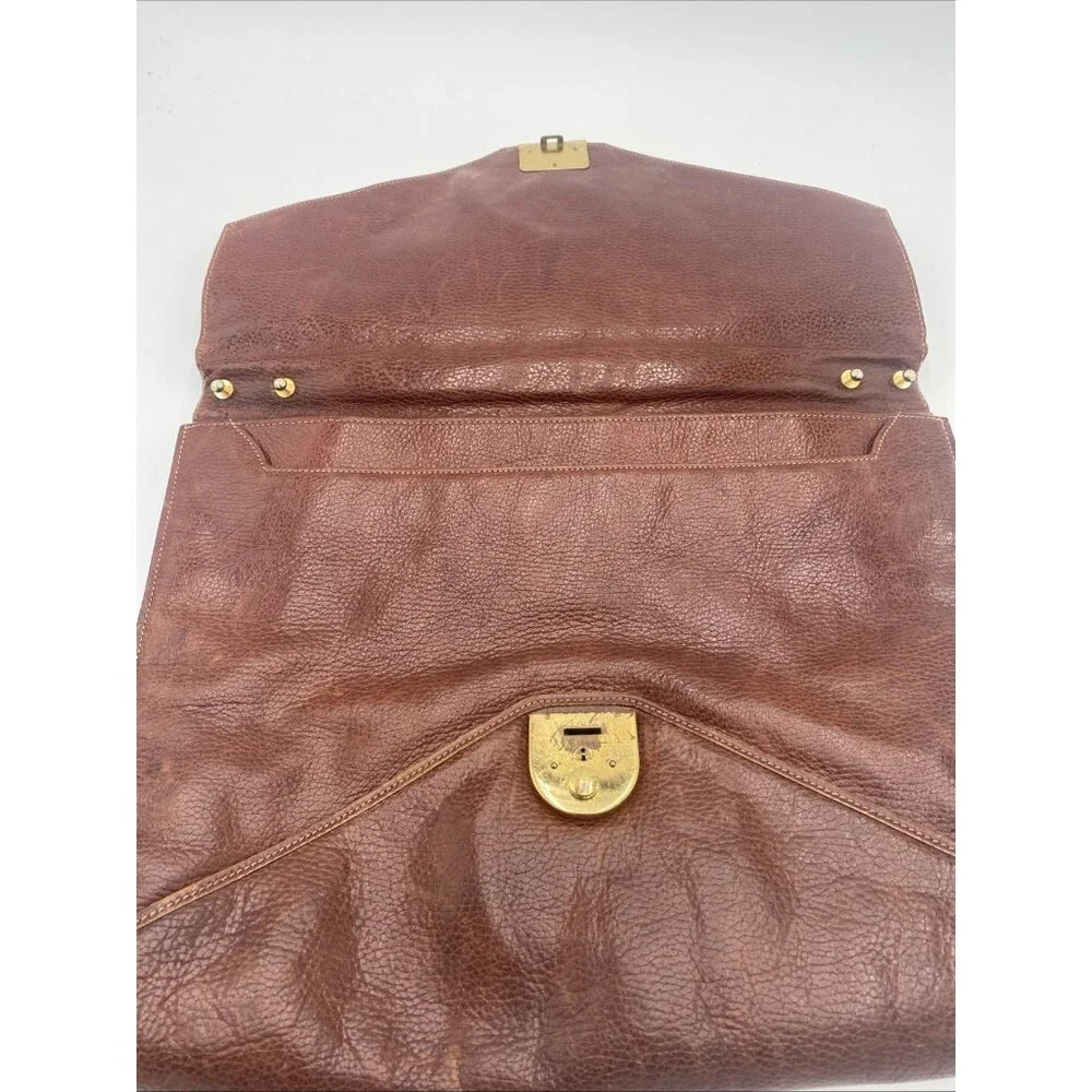 Vintage Medici Creations Leather Messenger Bag Satchel Breifcase Tote W. Germany